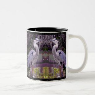 Great Blue Heron Zweifarbige Tasse