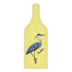 Great blue herone Cartoon Illustration Schneidebrett
