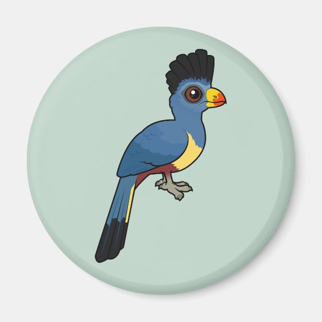 Great Blue Turaco Magnet (Vorne)