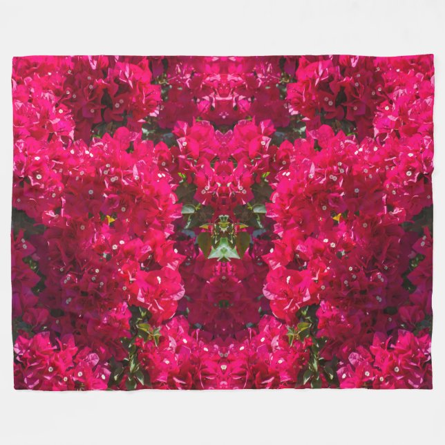 Great Bougainvillea Fleece Blanket (Vorderseite (Horizontal))