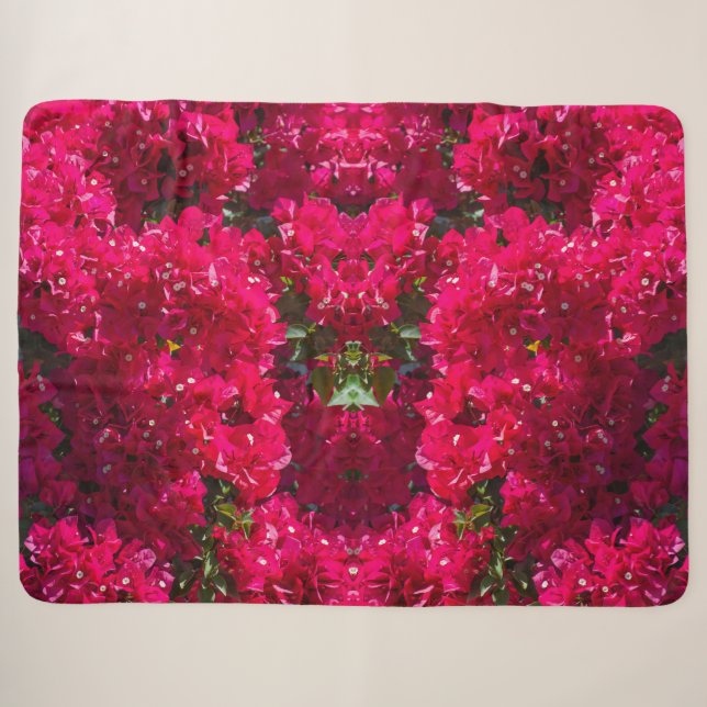 Great Bougainvillea Sherpa Blanket Sherpadecke (Vorderseite (Horizontal))