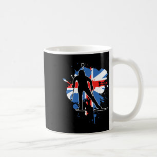 Great Britain Flag Biathlonist - British Biathlon Kaffeetasse