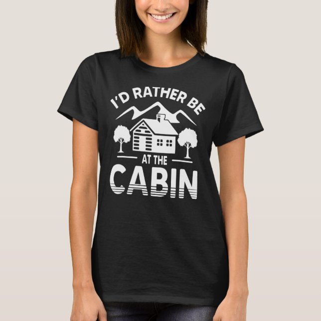 Great Cabin Lake Outdoor Camping T-Shirt (Vorderseite)