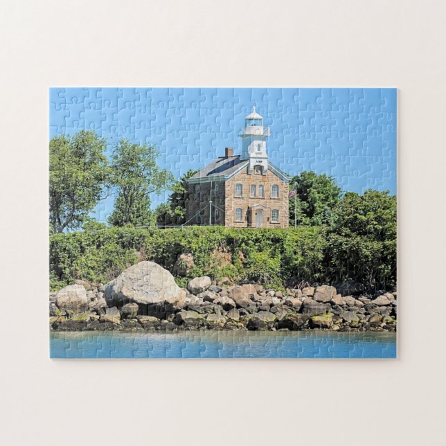 Great Captain Island Lighthouse Connecticut Puzzle (Horizontal)