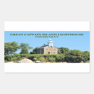 Great Captain Island Lighthouse, CT Stickers