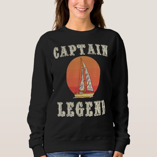 Great Captain Legend Sailing Apparel Sail Boat Ski Sweatshirt (Vorderseite)