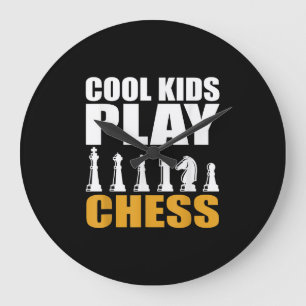 Great Chess Kids Chess Piece Girls Boys Große Wanduhr