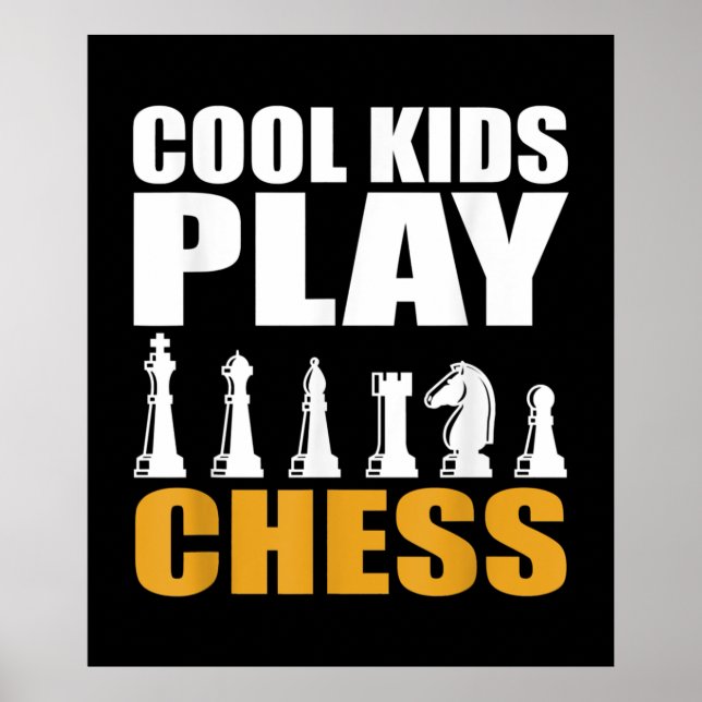 Great Chess Kids Chess Piece Girls Boys Poster (Vorne)
