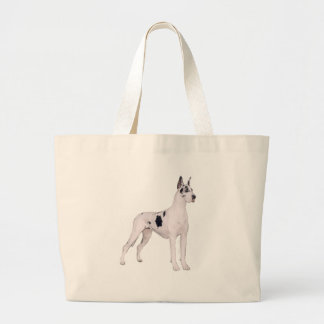 Great Dane (A) - Harlequin stehend Jumbo Stoffbeutel