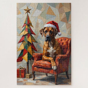 Great Dane Abstrakte Geometrische Weihnachts-Nap-M