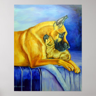 Great Dane Art Wall DRINT Poster