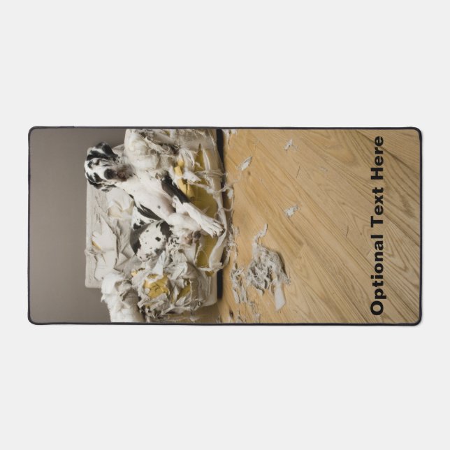 Great Dane auf Kauen Sofa Desk Matte Sitzgelegenhe Schreibtischunterlage (Vorderseite)
