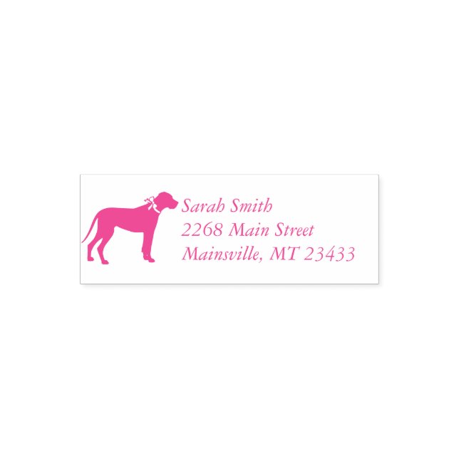 Great Dane Baby Dusche Permastempel (Design)