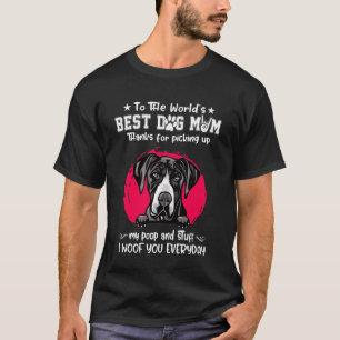 Great Dane Beste Hundemutter Hunde Liebhaber Lusti T-Shirt