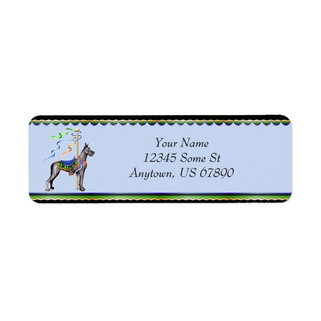 Great Dane Black Carousel Labels (Vorne)