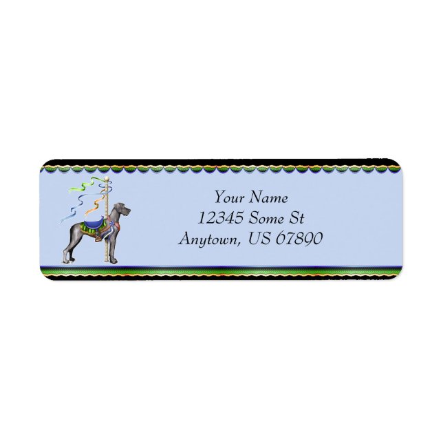 Great Dane Black Carousel UC Labels (Vorne)