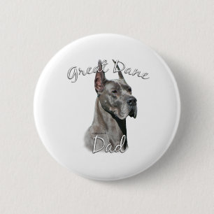 Great Dane (blau) Vater 2 Button