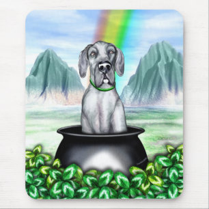 Great Dane Blue UC Pot O Gold Mousepad