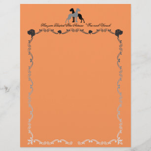 Great Dane Briefkopf Köpfe Flyer