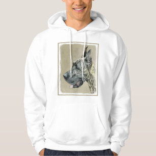 Great Dane (Brindle) Malerei - Original Hunde Art Hoodie