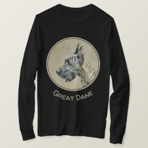 Great Dane (Brindle) Malerei - Original Hunde Art T-Shirt