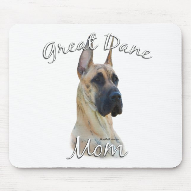 Great Dane (brindle) Mama 2 Mousepad (Vorne)