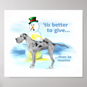 Great Dane BTG Merle UC Poster