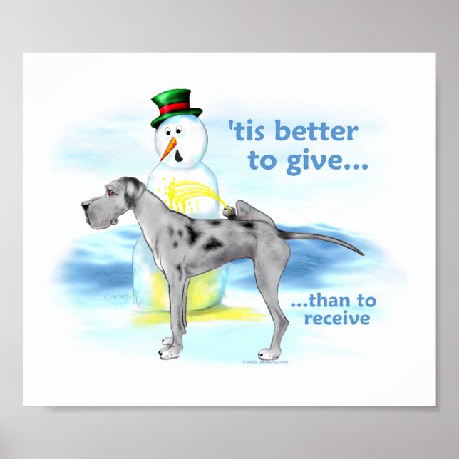 Great Dane BTG Merle UC Poster (Vorne)