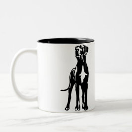 Great Dane Buddys Zweifarbige Tasse