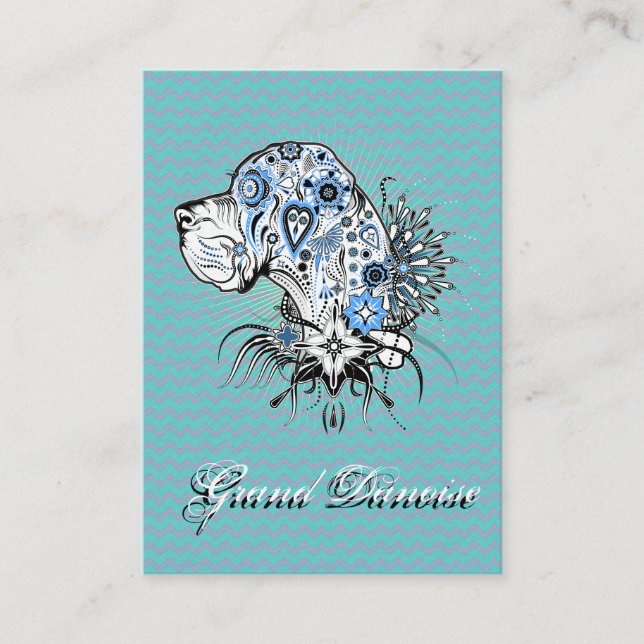 Great Dane Business Cards Visitenkarte (Vorderseite)