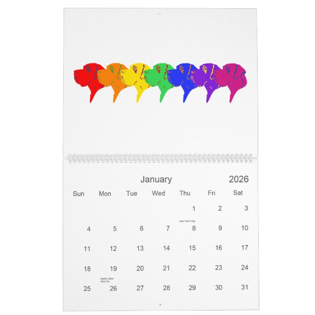 Great Dane Calendar Kalender (Jan 2026)