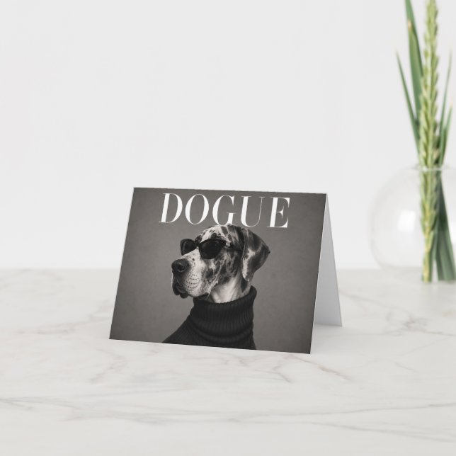 Great Dane Chic Editorial Portrait Hund Danke C (Vorderseite)