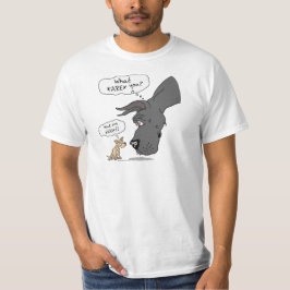 Great Dane & Chihuahua Black T-Shirt