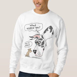 Great Dane & Chihuahua Harlequin Sweatshirt