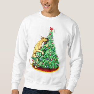 Great Dane Christmas Reach Goals Fawn Sweatshirt