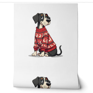Great Dane Christmas Sweater Hund Tapete
