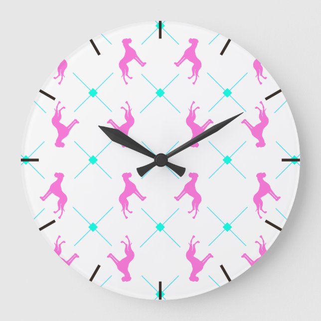 Great Dane Clock Große Wanduhr (Vorderseite)