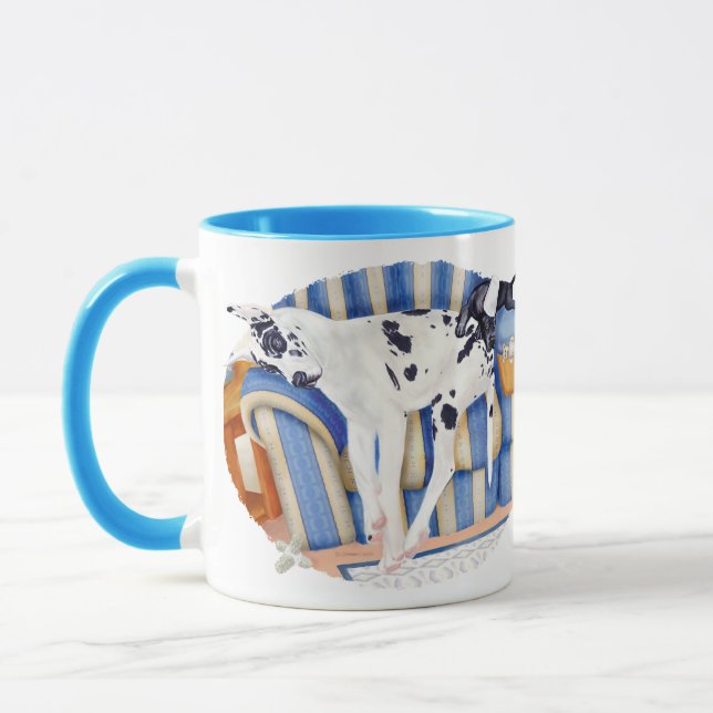 Great Dane Couch Taters Tasse (Links)