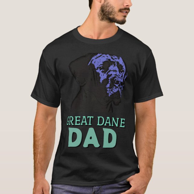 Great Dane Dad Cute Dog Great Dane T-Shirt (Vorderseite)