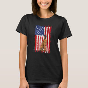 Great Dane Dog American Flag Patriotic Independenz T-Shirt