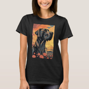Great Dane Dog Ästhetik Japanisch Ukiyo e 3 T-Shirt
