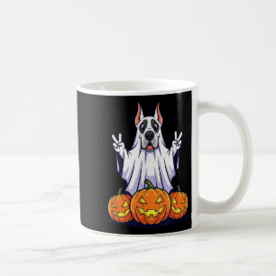 Great Dane Dog Ghost Pumpkin Boo Halloween Kinder  Kaffeetasse