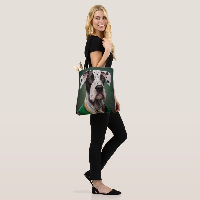 Great Dane Dog in St. Patrick's Day Dress Tasche (Am Model)