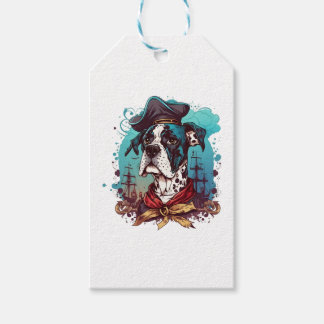 Great Dane Dog Pirate Geschenkanhänger
