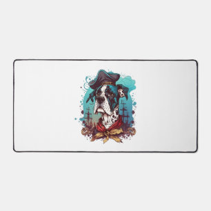 Great Dane Dog Pirate Schreibtischunterlage