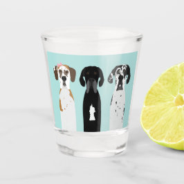 Great Dane Dog Schnapsglas