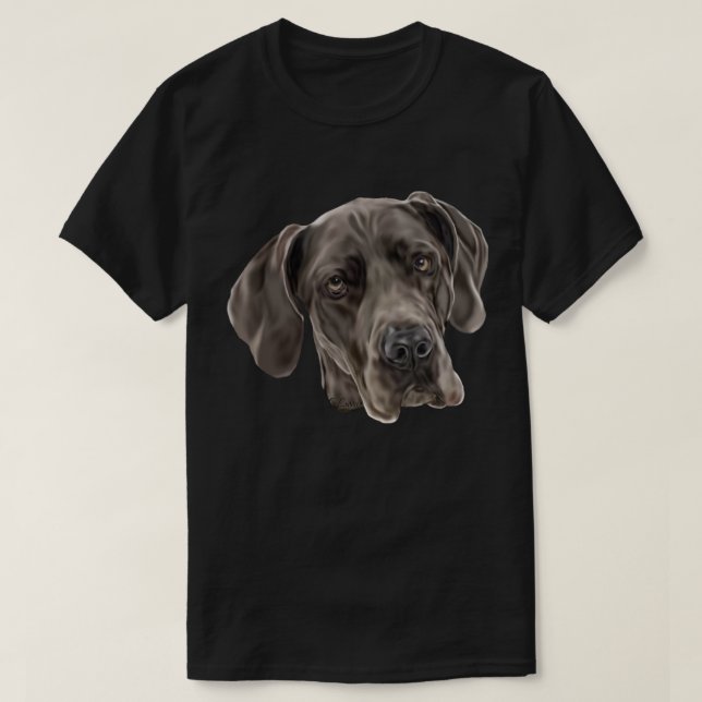 Great Dane Dog T-Shirt (Design vorne)