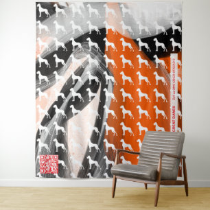 Great Dane einfach  Wandteppich