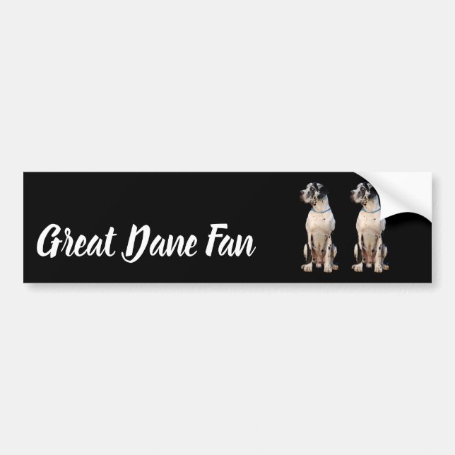 Great Dane Fan Autoaufkleber (Vorne)