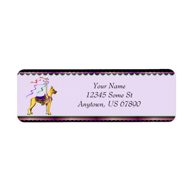 Great Dane Fawn Carousel Labels (Vorne)